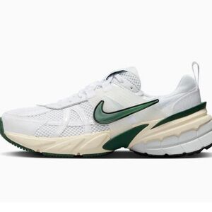 Nike V2K White and Green Sneakers